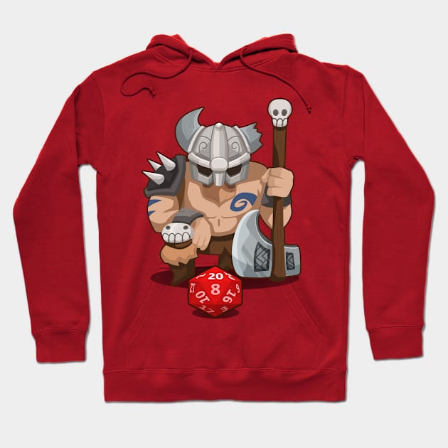 D20's- Barbarian Hoodie by Odedil87